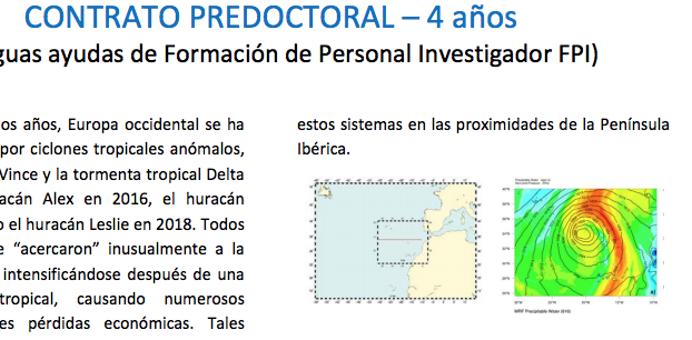 Beca Predoctoral FPI: contrato de 4 años